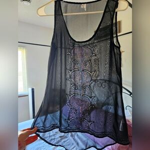 Studio Y sleeveless dress shirt size small